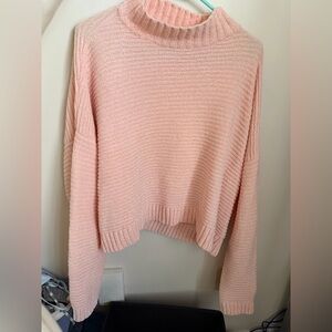 Forever 21 Soft Pink Turtleneck Sweater